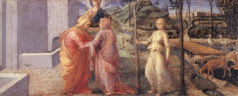 Fra Filippo Lippi The Meeting of Joachim and Anna at the Golden Gate china oil painting image